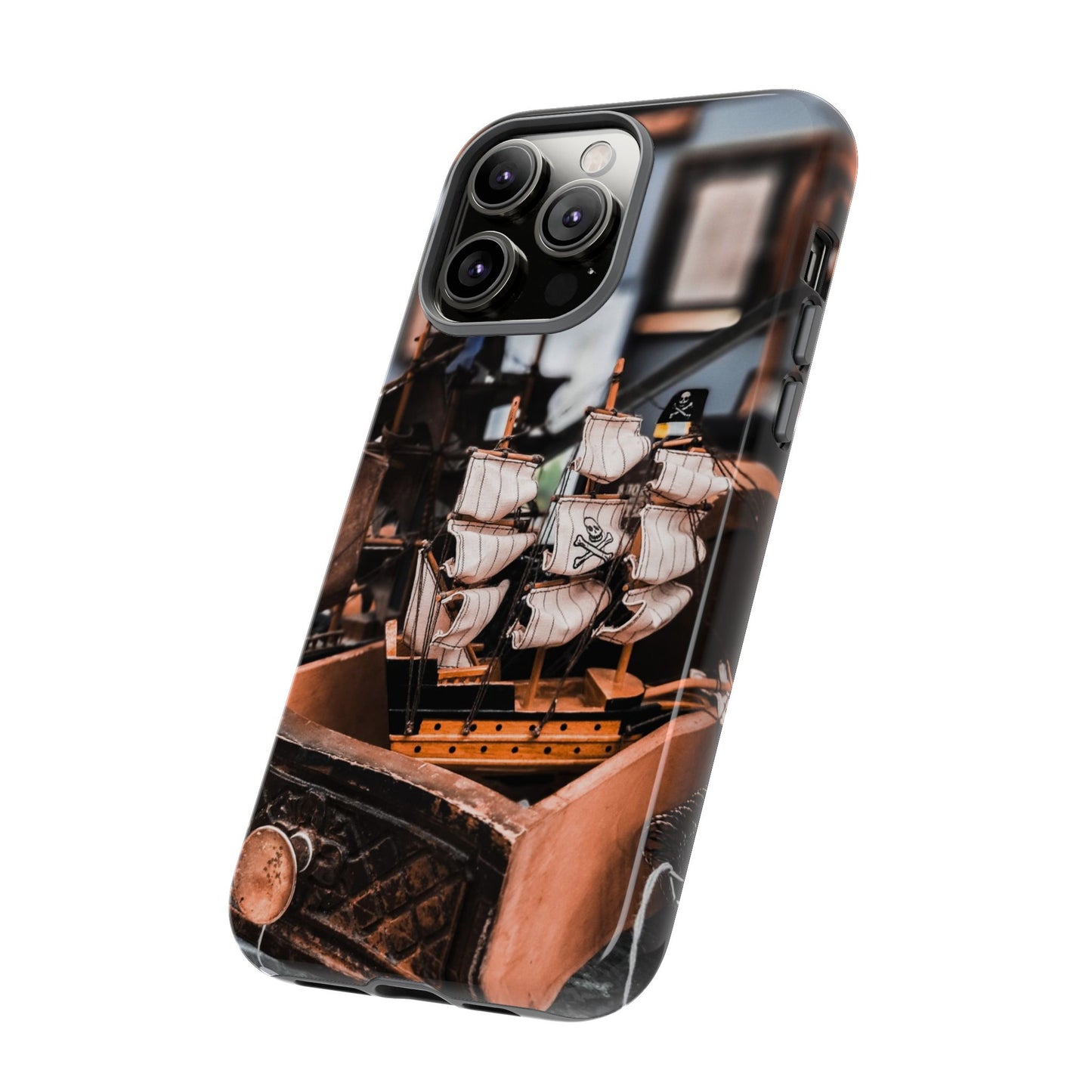 Vintage Ship-Inspired Phone Case, Nautical Design, Tough Phone Cover, Unique Gift for Sea Lovers, Perfect for Summer Adventures