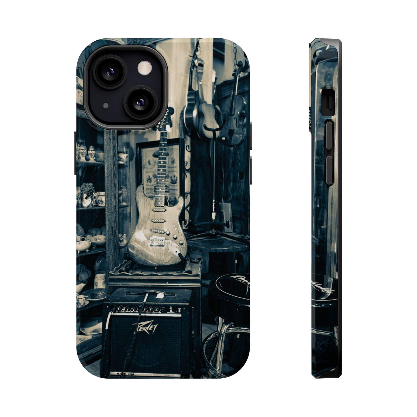Vintage Electric Guitar Shop Phone Case | Magnetic Impact-Resistant Case
