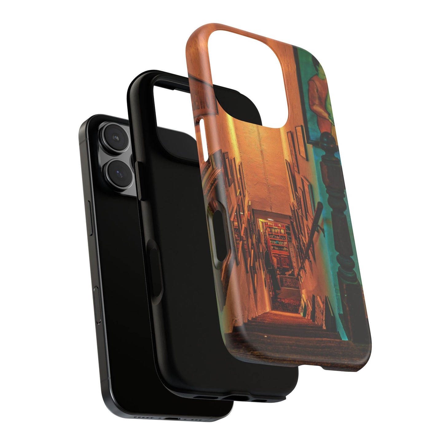 Vintage Gallery Staircase Tough Phone Case--Antique Store Art Phone Cover