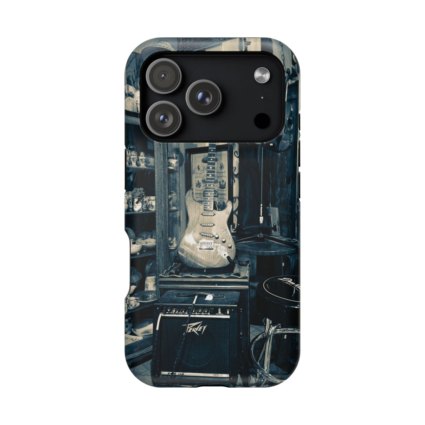 Vintage Electric Guitar Shop Phone Case | Magnetic Impact-Resistant Case