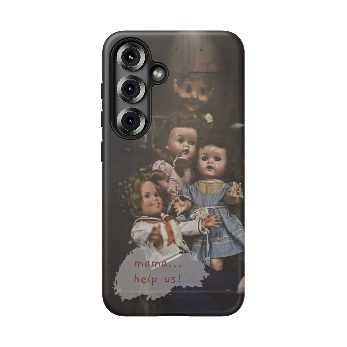Personalized Creepy Doll Tough Phone Case – Gothic Vintage Graphic