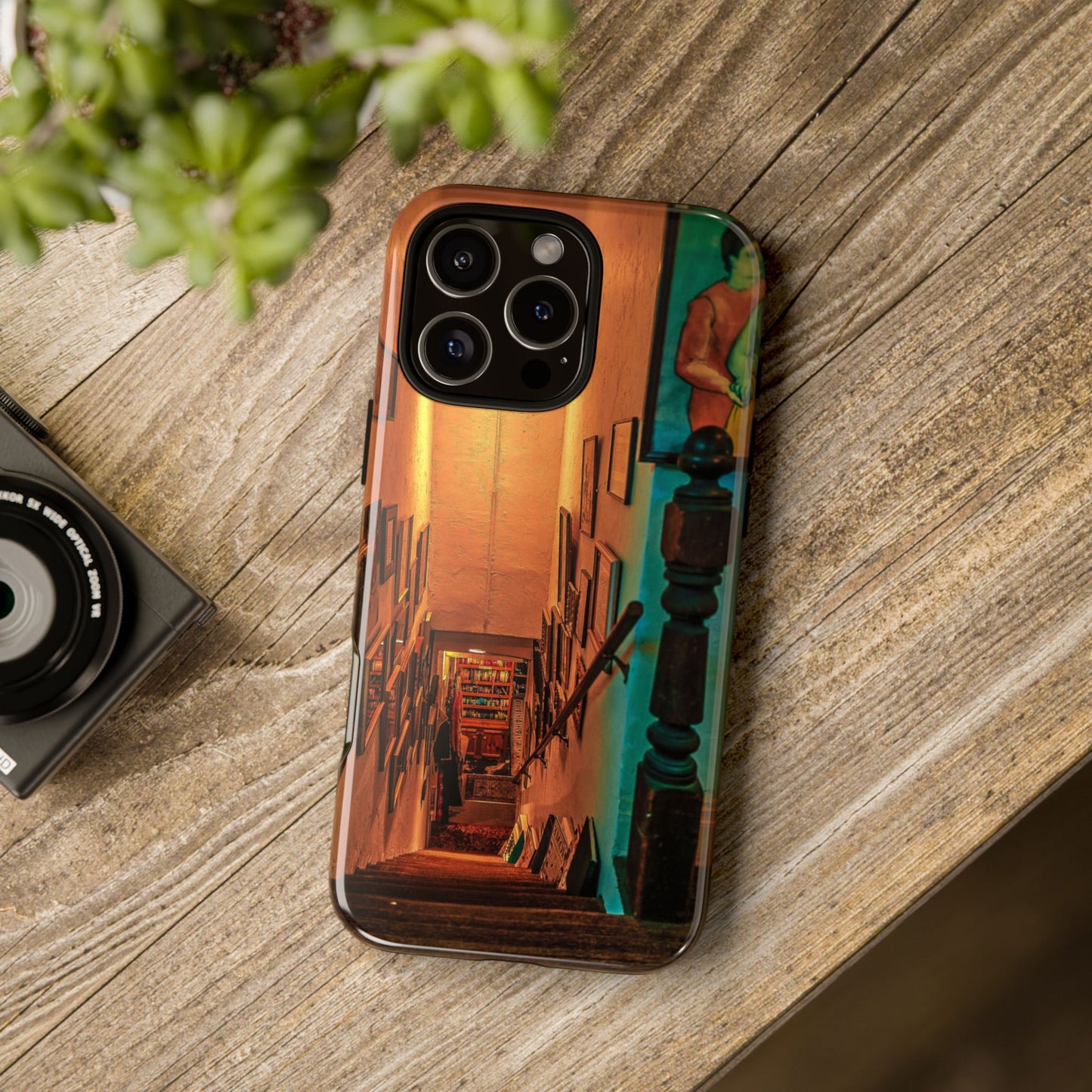 Vintage Gallery Staircase Tough Phone Case--Antique Store Art Phone Cover