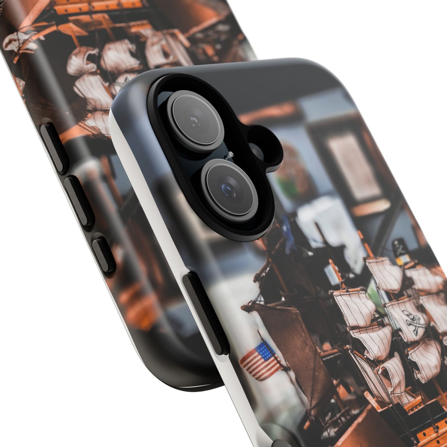 Vintage Ship-Inspired Phone Case, Nautical Design, Tough Phone Cover, Unique Gift for Sea Lovers, Perfect for Summer Adventures