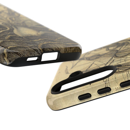Vintage Kraken Tough Phone Case – Nautical Sea Monster Graphic