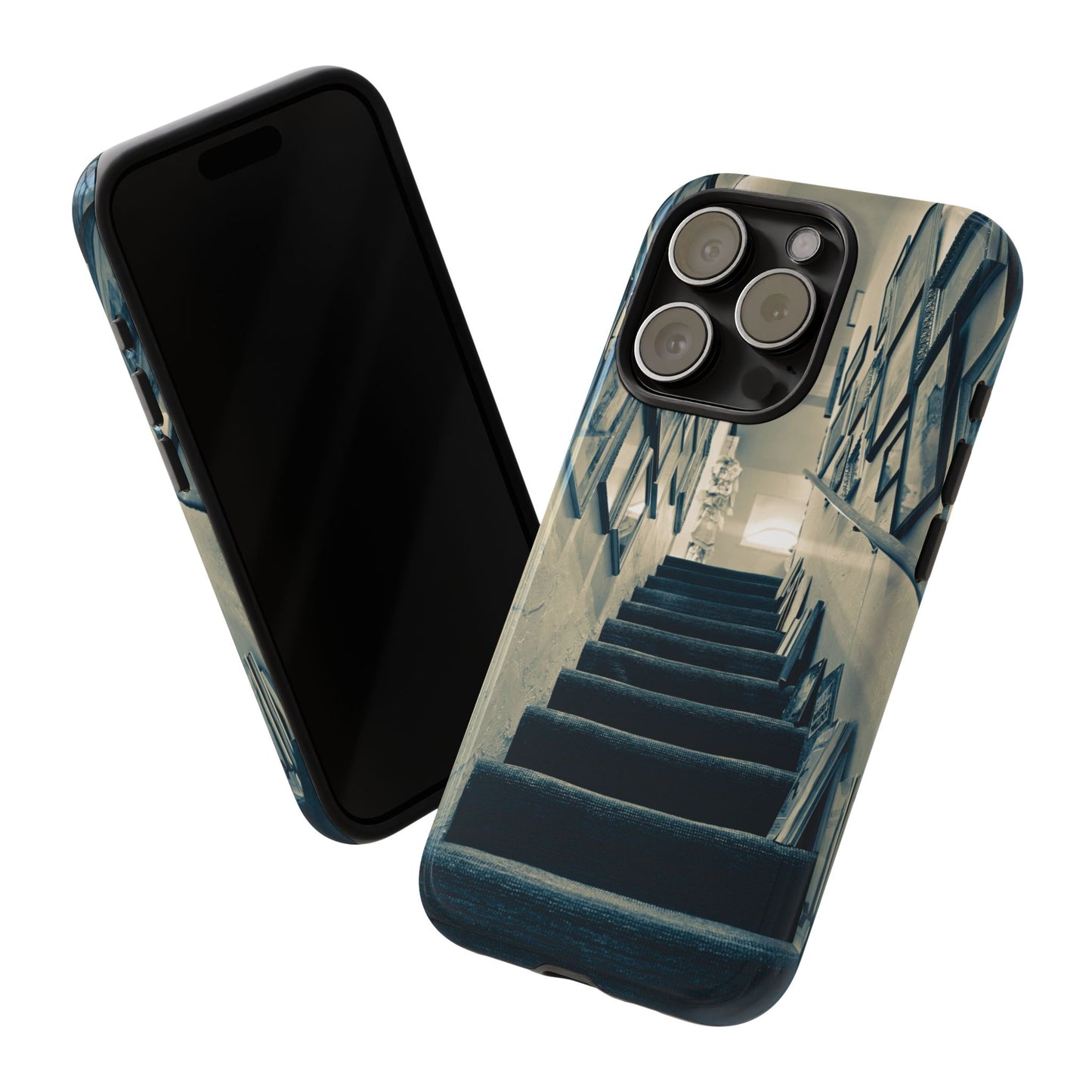 Vintage Boutique Stairway Tough Phone Case, Antique Shop Art Cover for iPhone, Samsung & Google Pixel