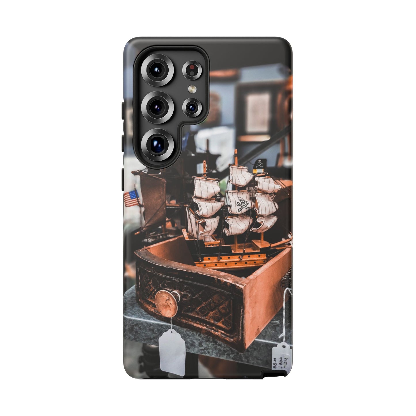 Vintage Ship-Inspired Phone Case, Nautical Design, Tough Phone Cover, Unique Gift for Sea Lovers, Perfect for Summer Adventures