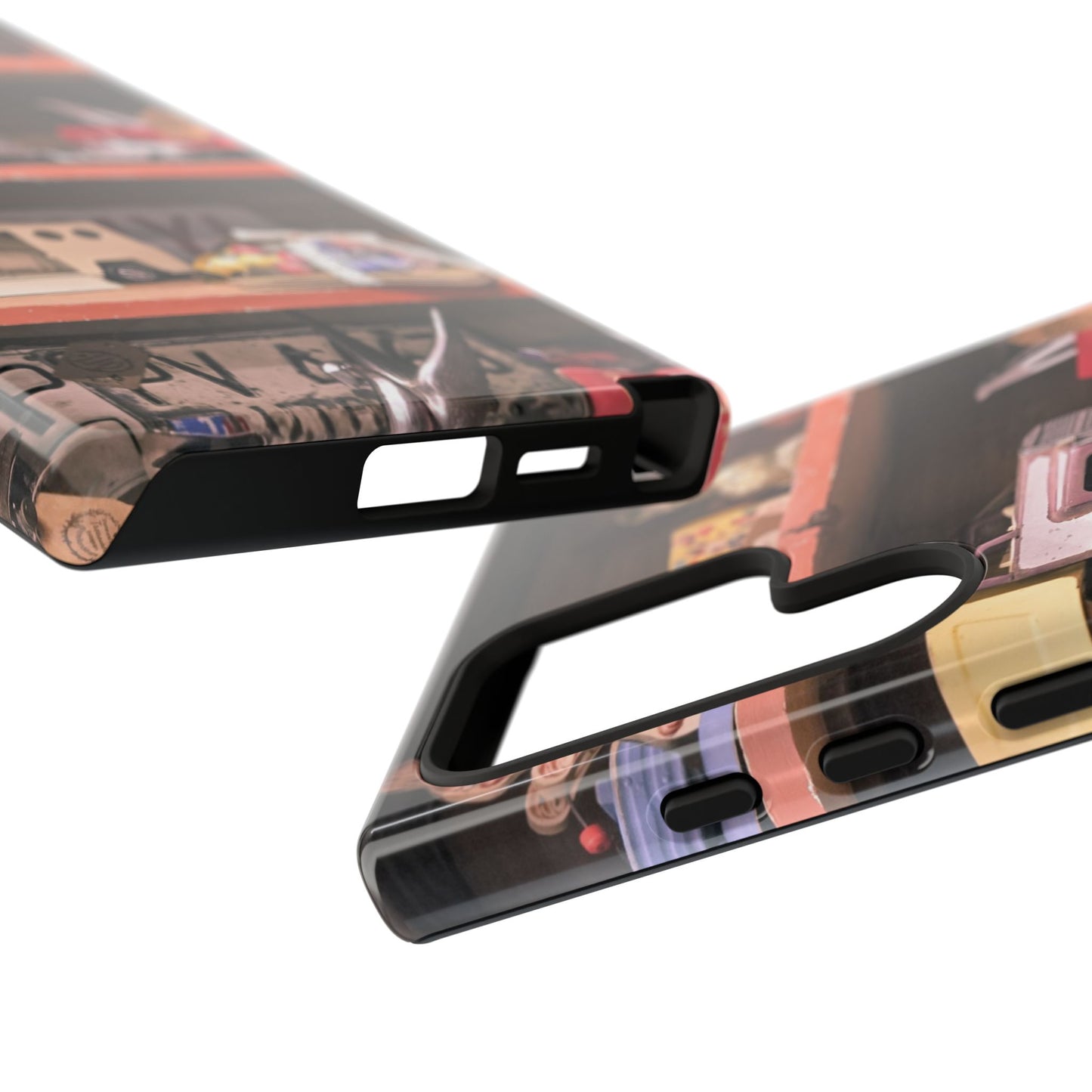 Vintage Toy Shelf Tough Phone Case, Nostalgic Collector Gift for iPhone, Samsung & Google Pixel