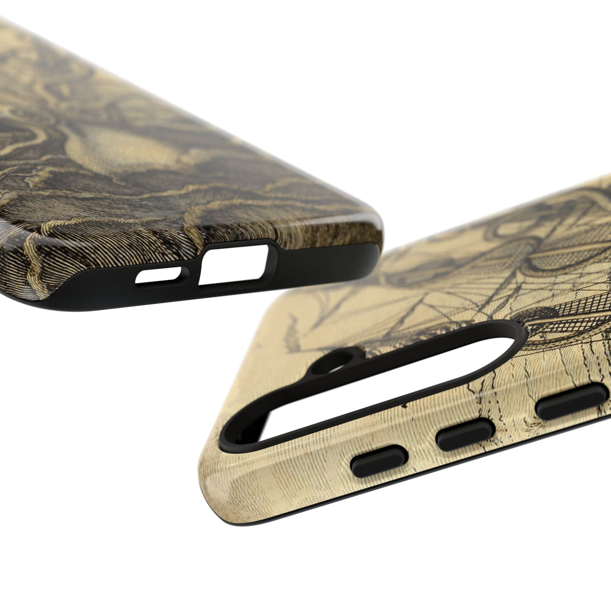 Vintage Kraken Tough Phone Case – Nautical Sea Monster Graphic