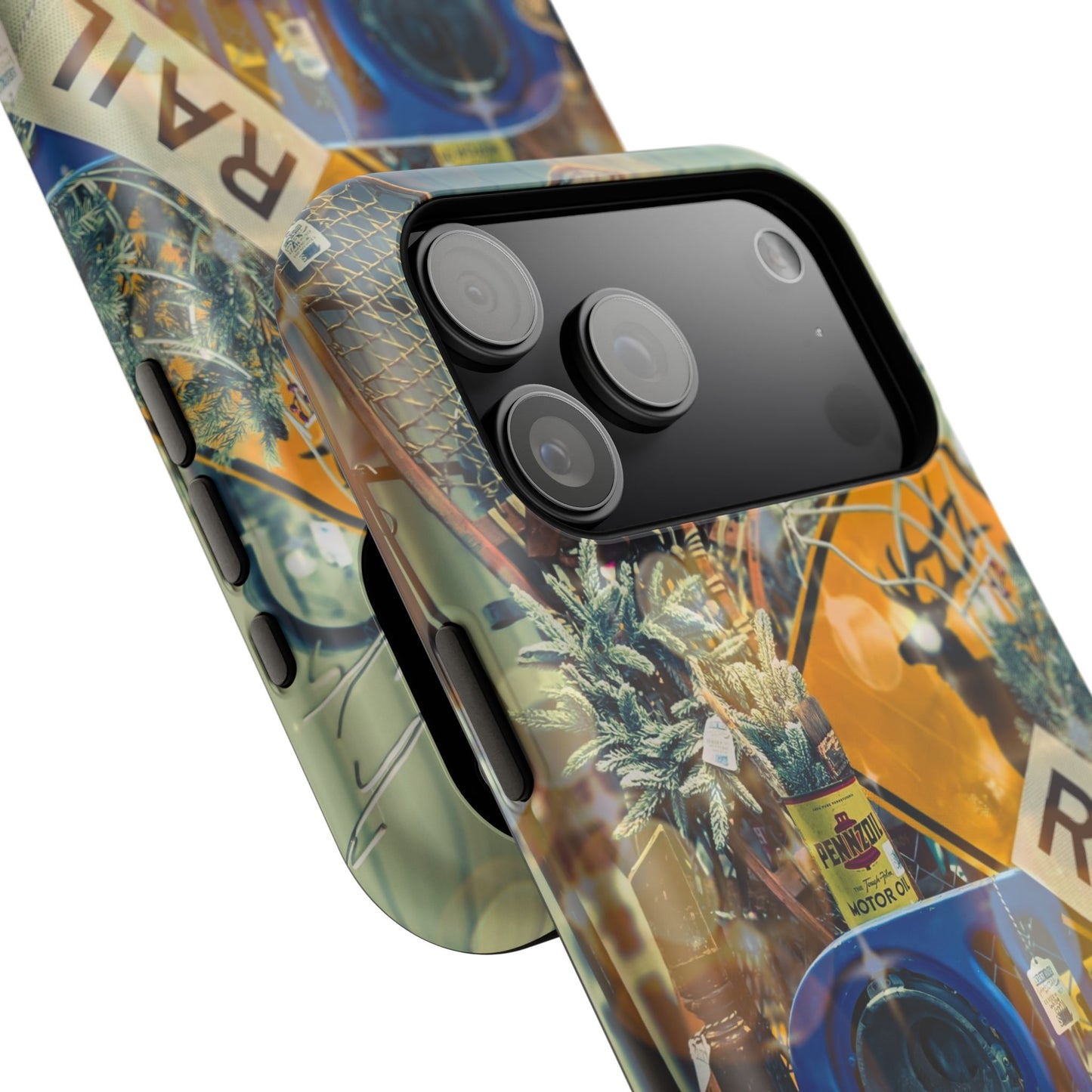 Vintage Railroad Crossing Collage Phone Case