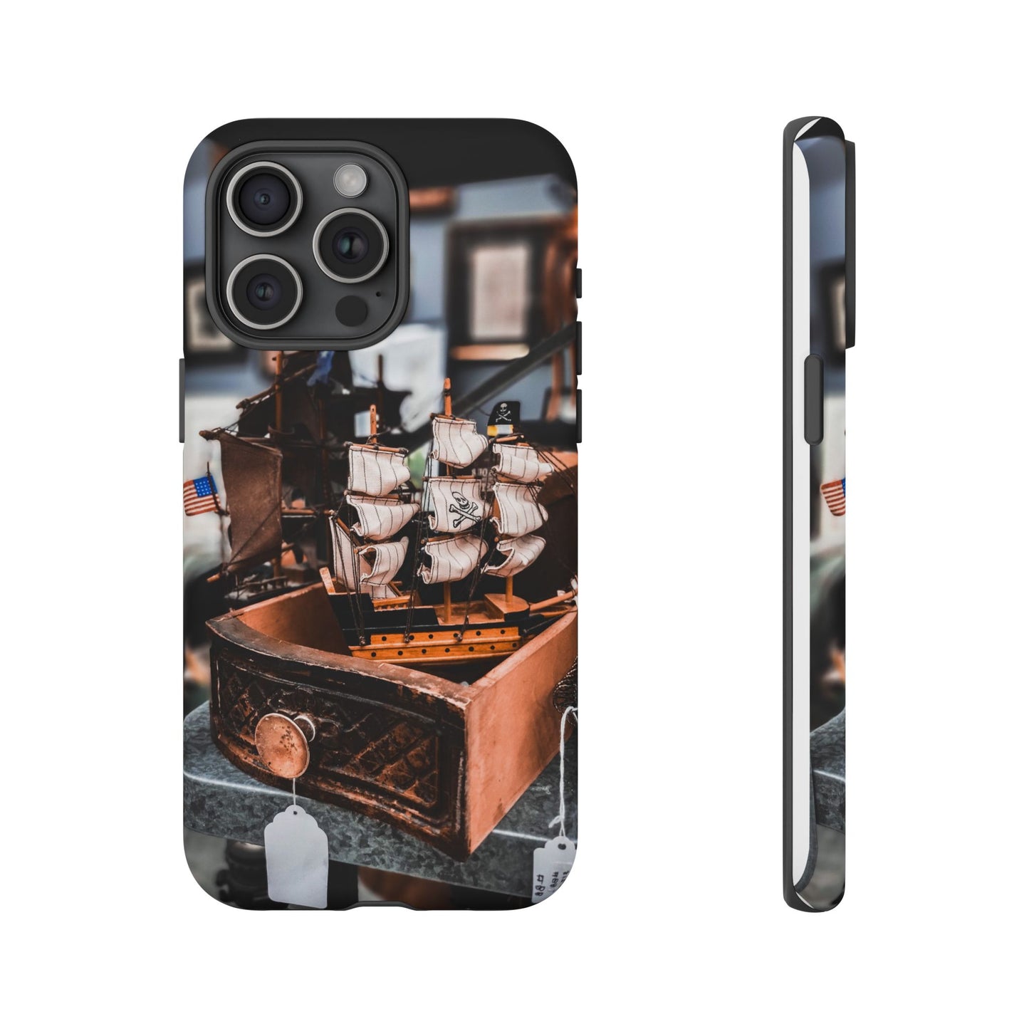 Vintage Ship-Inspired Phone Case, Nautical Design, Tough Phone Cover, Unique Gift for Sea Lovers, Perfect for Summer Adventures