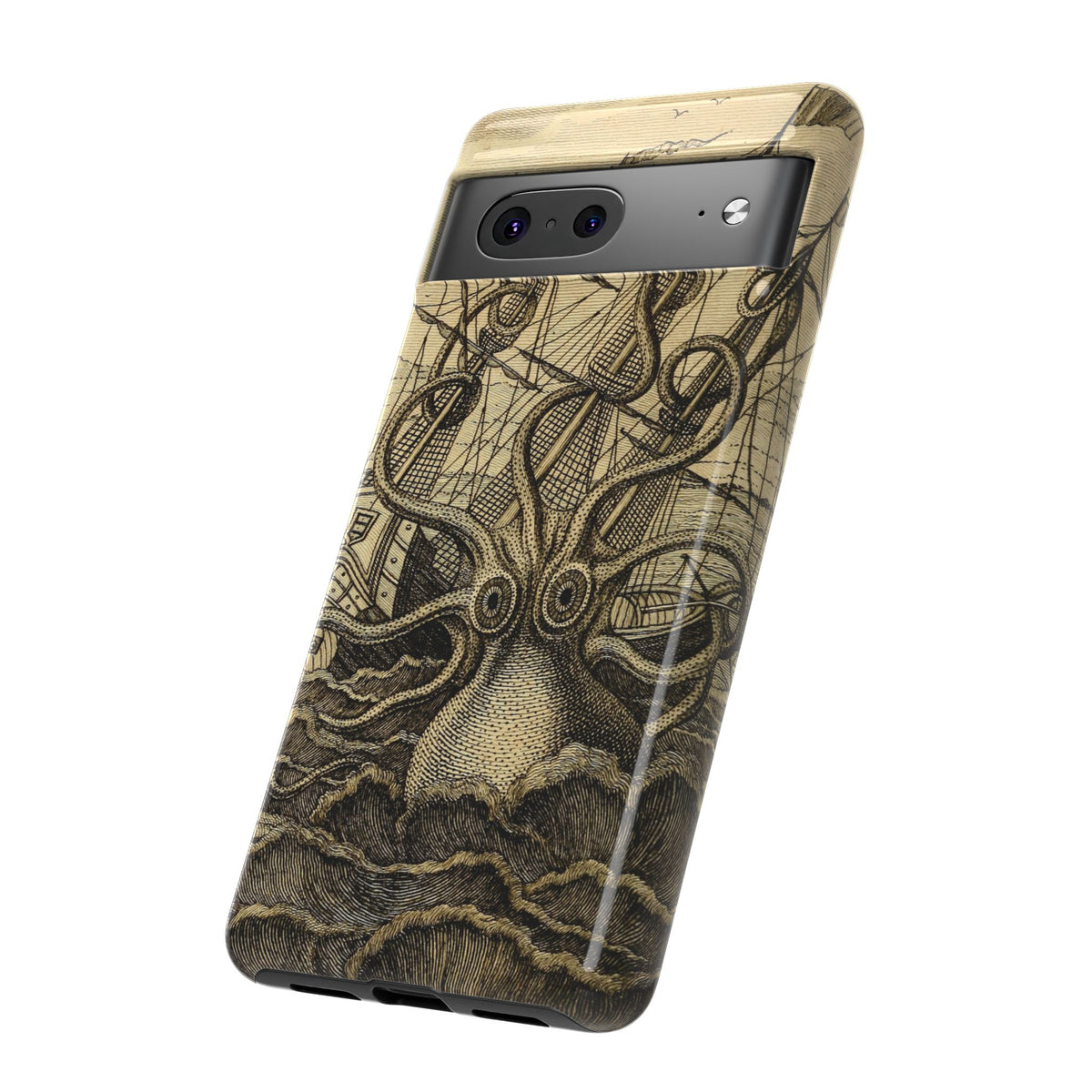 Vintage Kraken Tough Phone Case – Nautical Sea Monster Graphic