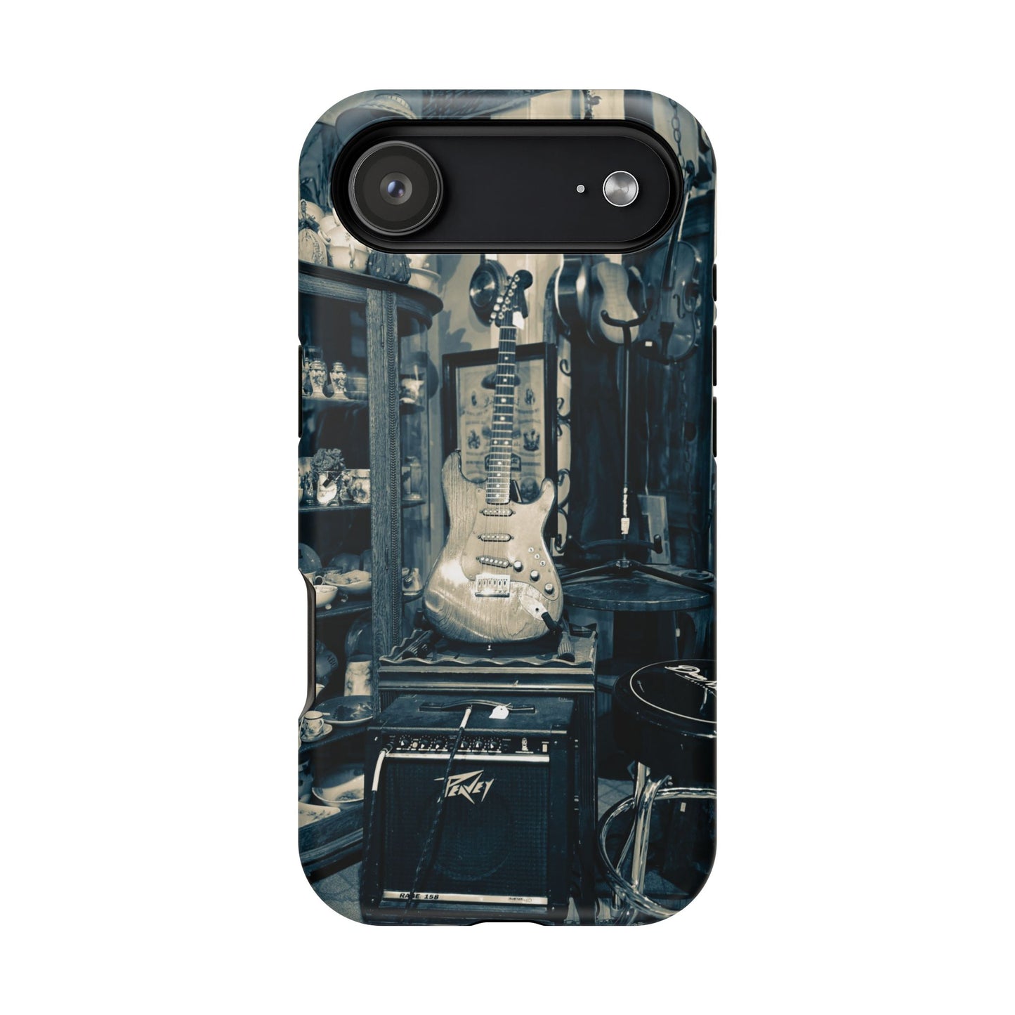 Vintage Electric Guitar Shop Phone Case | Magnetic Impact-Resistant Case