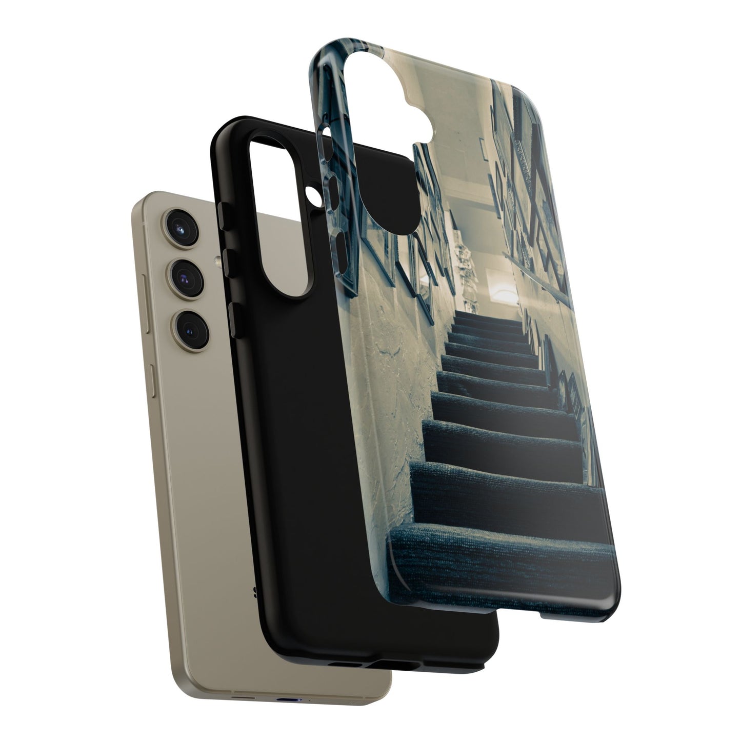 Vintage Boutique Stairway Tough Phone Case, Antique Shop Art Cover for iPhone, Samsung & Google Pixel