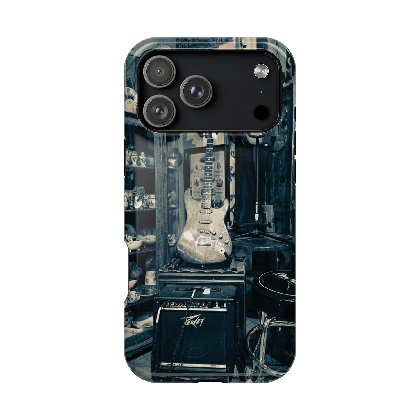 Vintage Electric Guitar Shop Phone Case | Magnetic Impact-Resistant Case