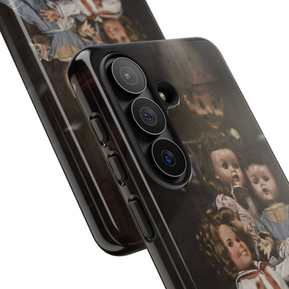 Personalized Creepy Doll Tough Phone Case – Gothic Vintage Graphic