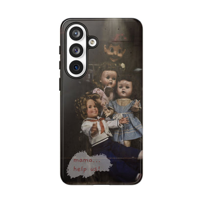 Personalized Creepy Doll Tough Phone Case – Gothic Vintage Graphic