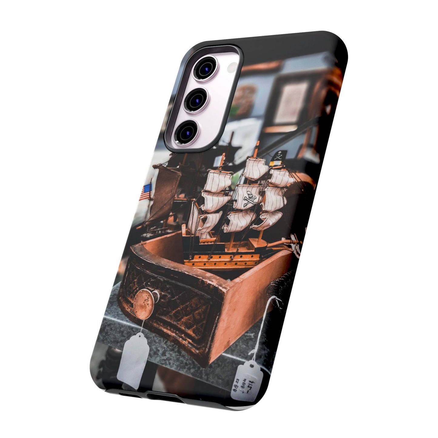 Vintage Ship-Inspired Phone Case, Nautical Design, Tough Phone Cover, Unique Gift for Sea Lovers, Perfect for Summer Adventures