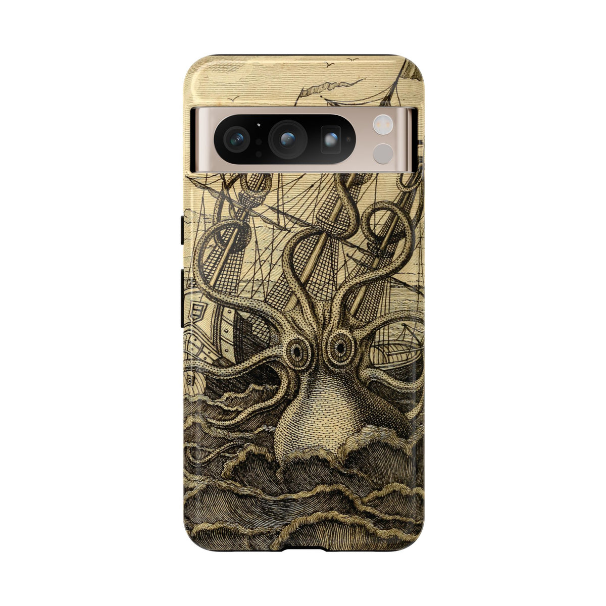 Vintage Kraken Tough Phone Case – Nautical Sea Monster Graphic