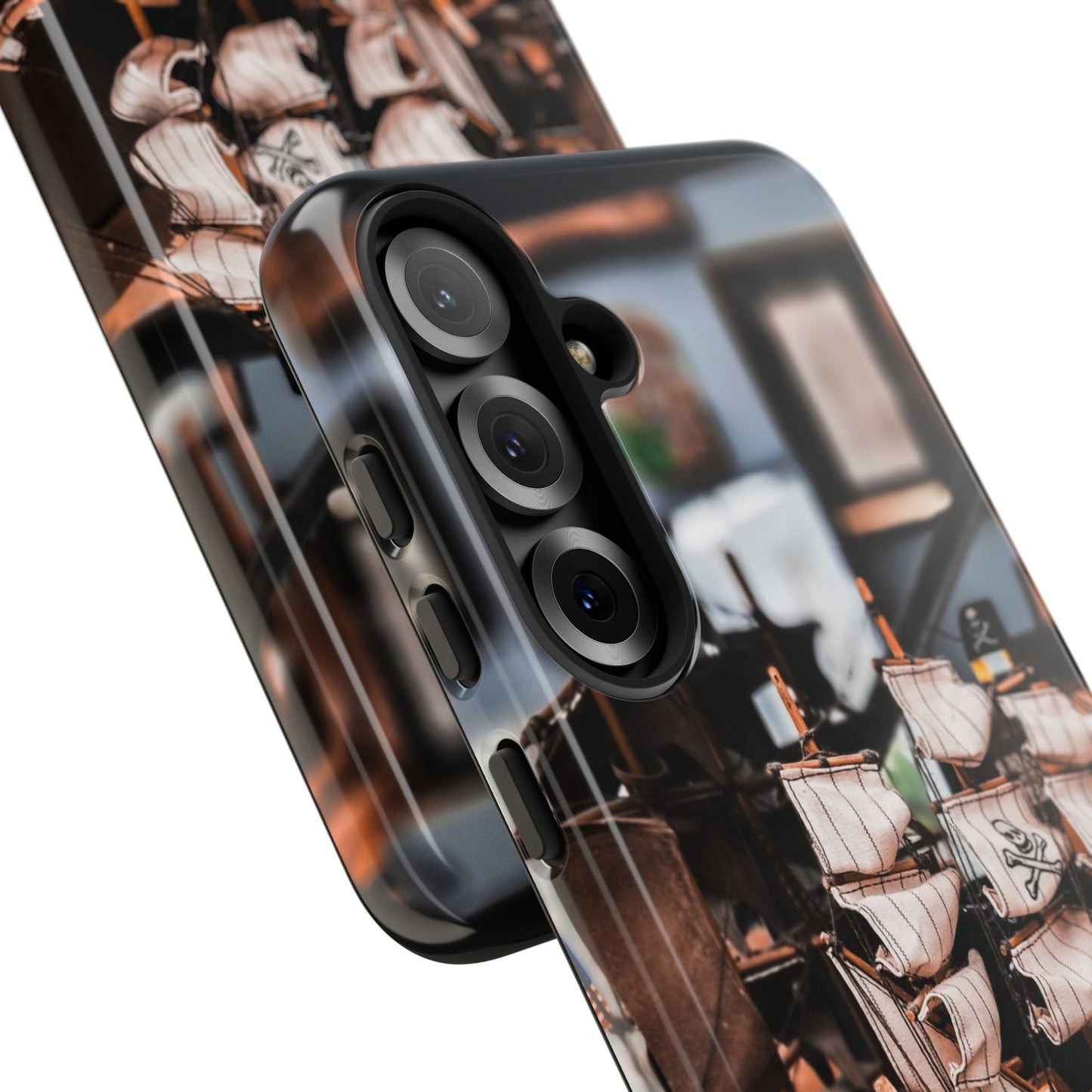 Vintage Ship-Inspired Phone Case, Nautical Design, Tough Phone Cover, Unique Gift for Sea Lovers, Perfect for Summer Adventures