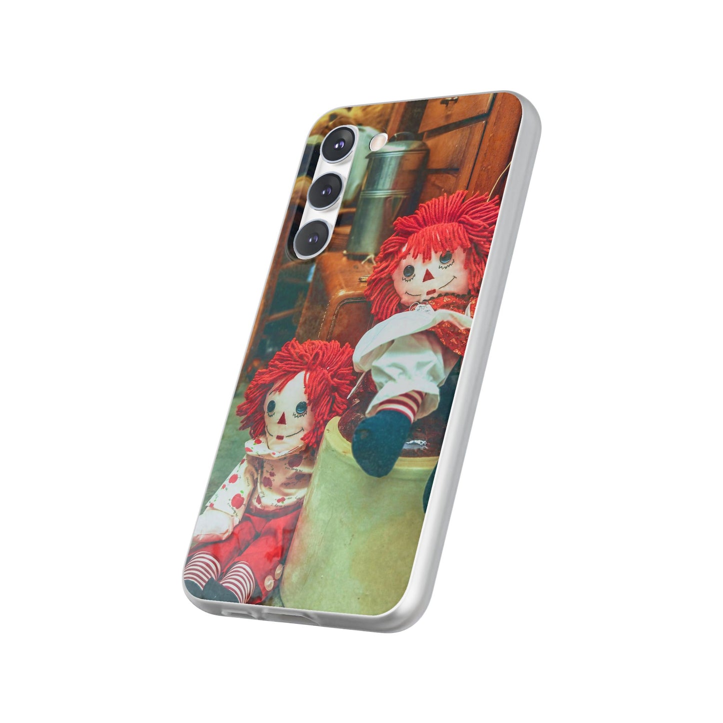 Vintage Doll Phone Cases, Cute Accessory, Gifts for Doll Lovers, Durable Flexi Covers, Fun Phone Protection