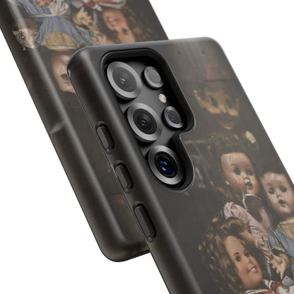 Personalized Creepy Doll Tough Phone Case – Gothic Vintage Graphic
