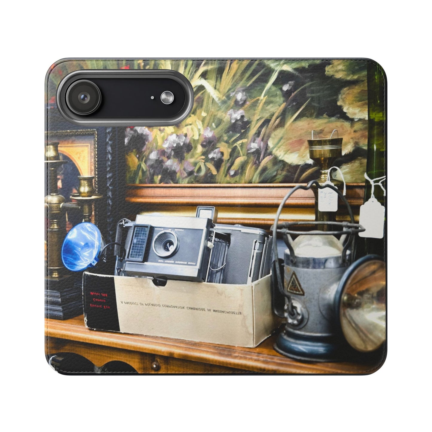 Vintage Camera Flip Case - Retro Style Phone Wallet Cover