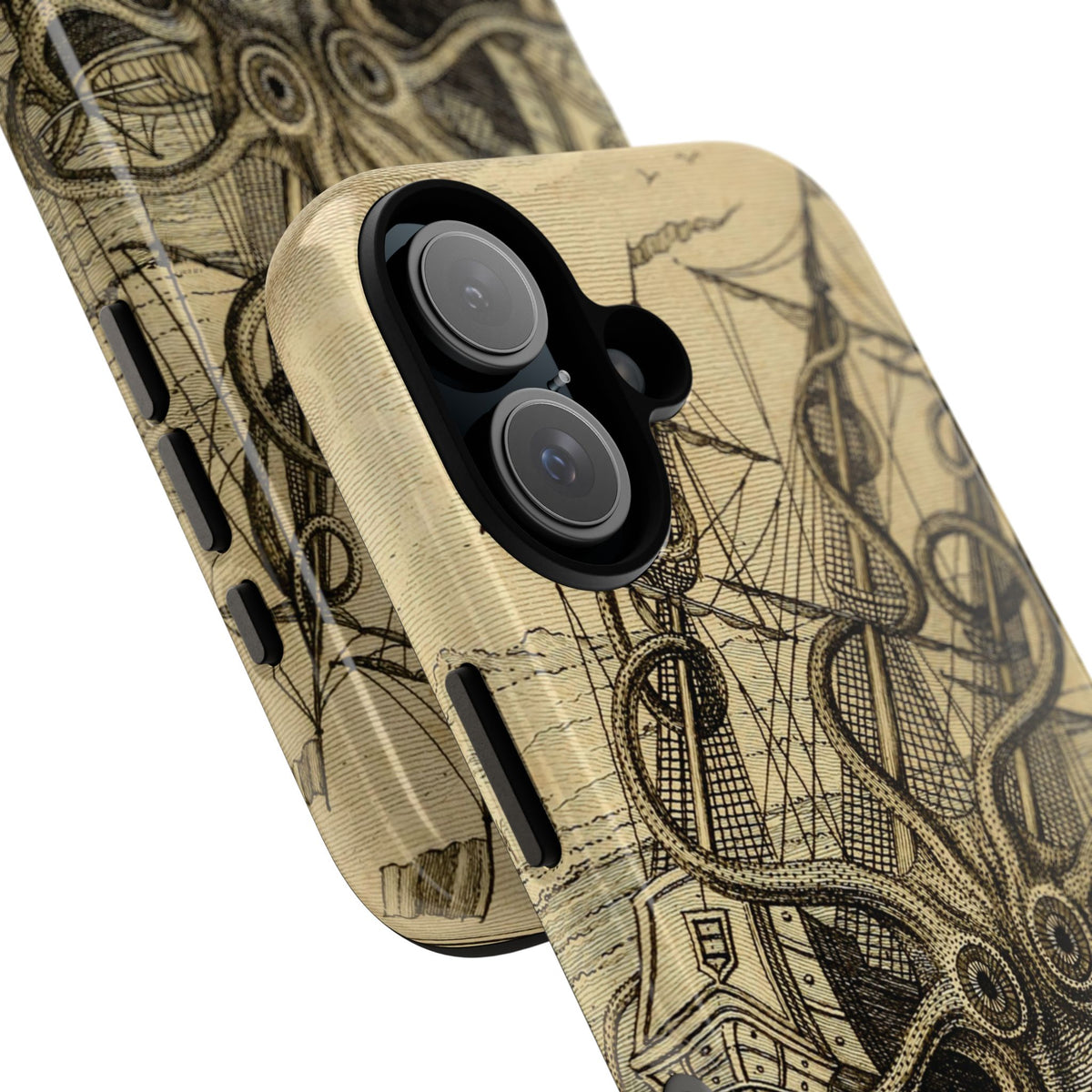 Vintage Kraken Tough Phone Case – Nautical Sea Monster Graphic