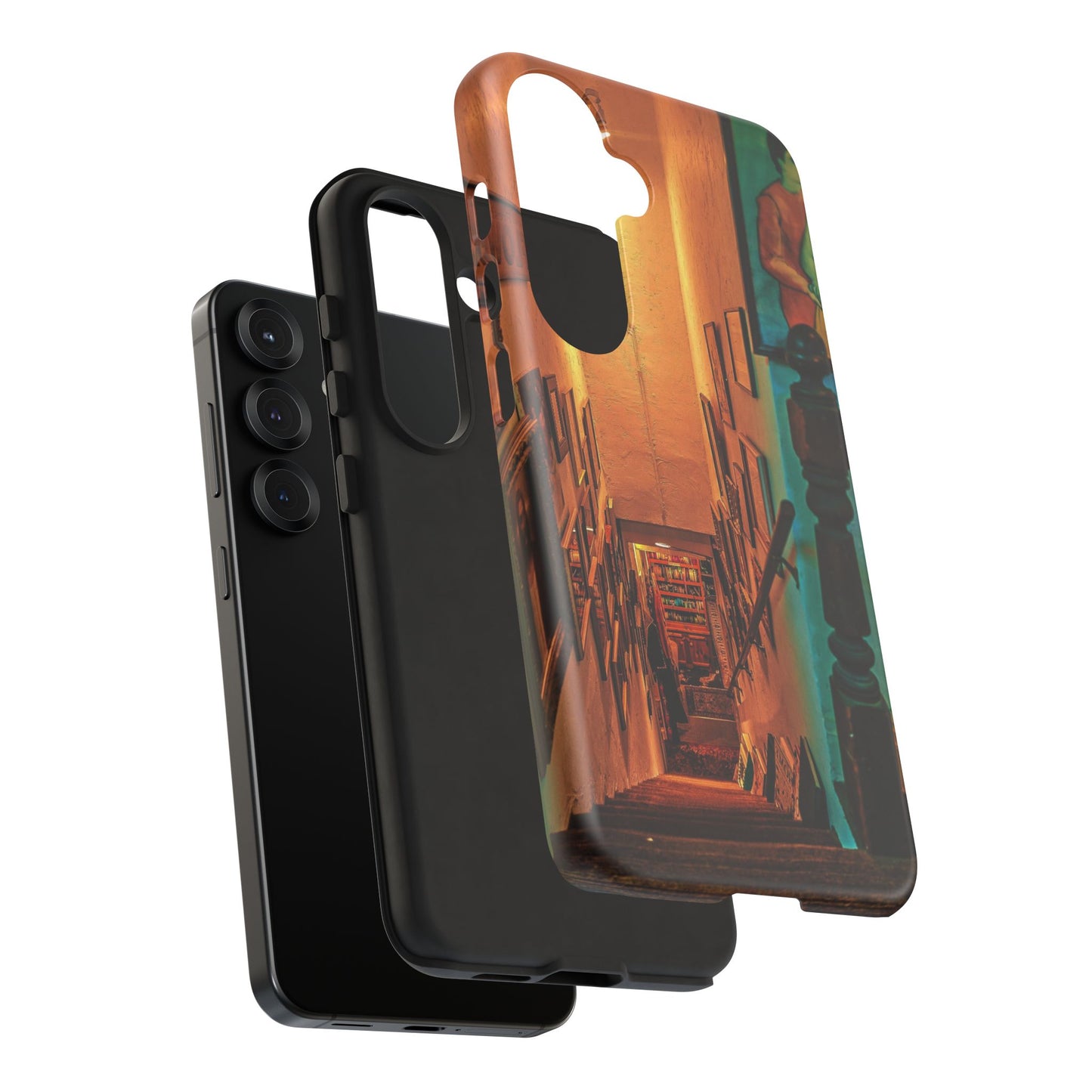 Vintage Gallery Staircase Tough Phone Case--Antique Store Art Phone Cover