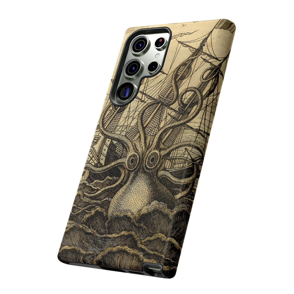 Vintage Kraken Tough Phone Case – Nautical Sea Monster Graphic