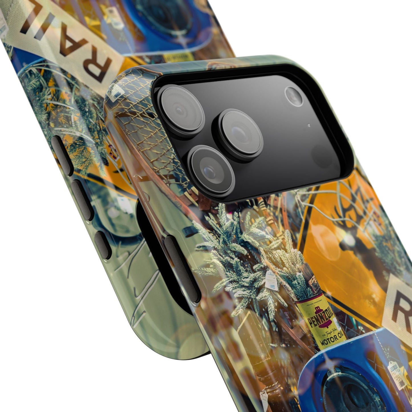 Vintage Railroad Crossing Collage Phone Case