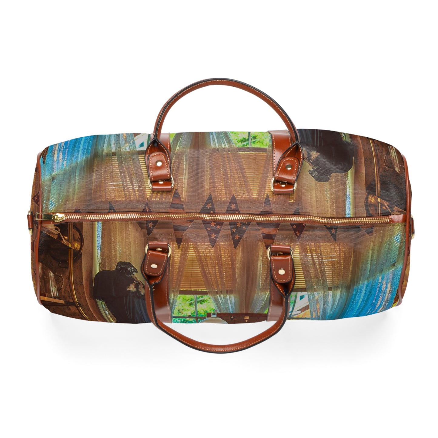 Vintage Cottage Travel Bag – Cozy Getaway Style with Waterproof Protection