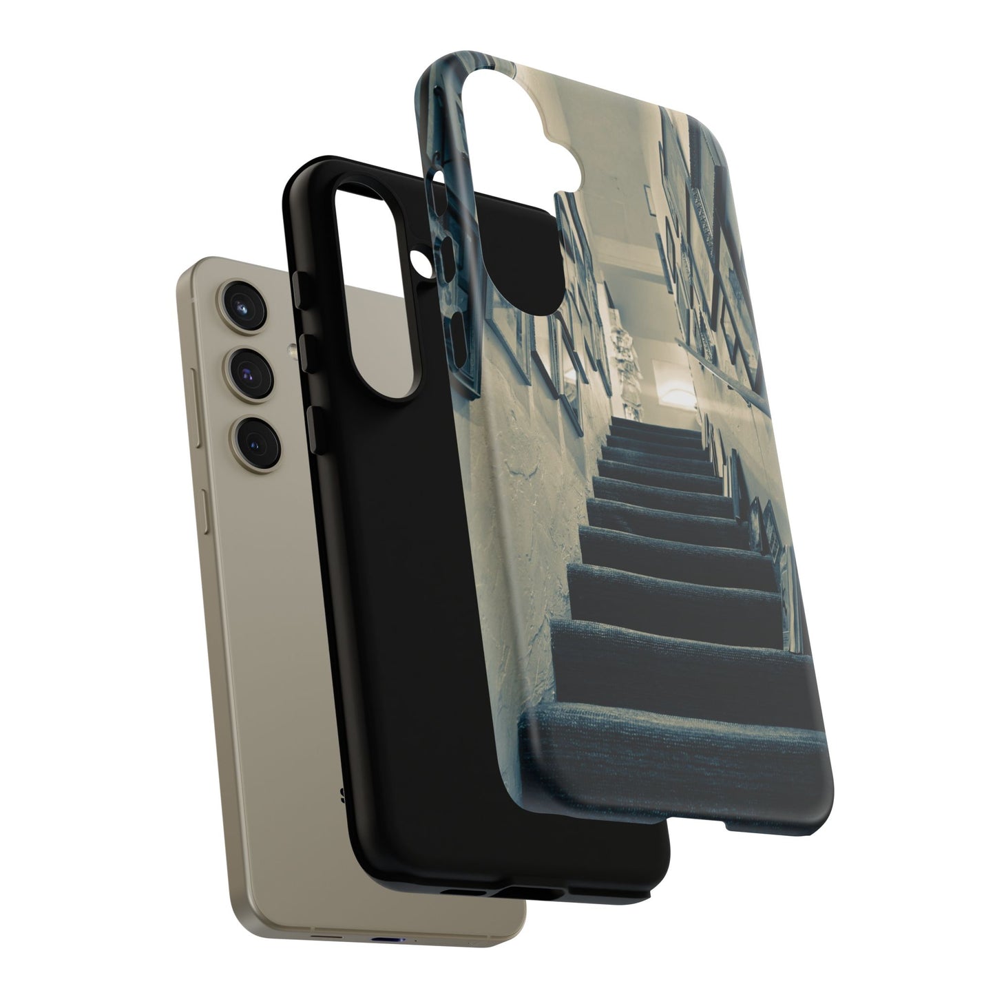 Vintage Boutique Stairway Tough Phone Case, Antique Shop Art Cover for iPhone, Samsung & Google Pixel