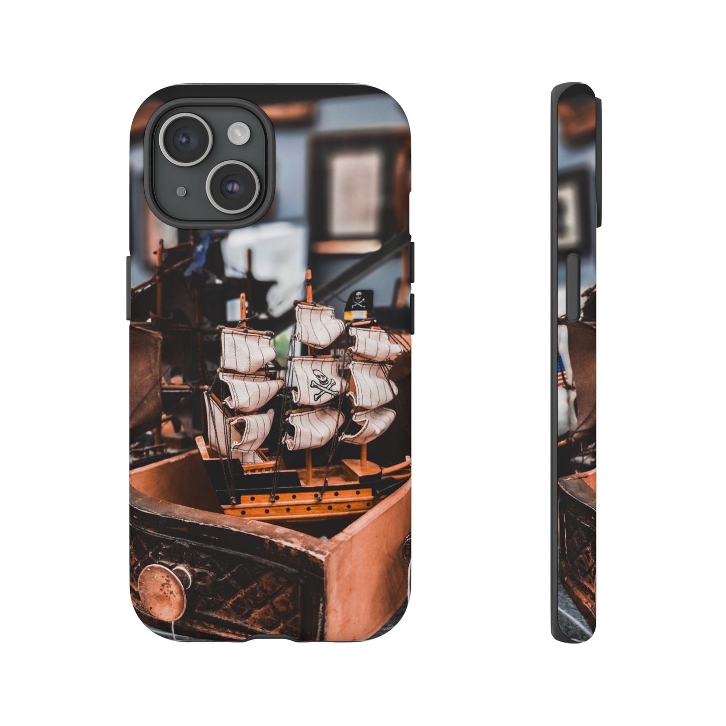 Vintage Ship-Inspired Phone Case, Nautical Design, Tough Phone Cover, Unique Gift for Sea Lovers, Perfect for Summer Adventures