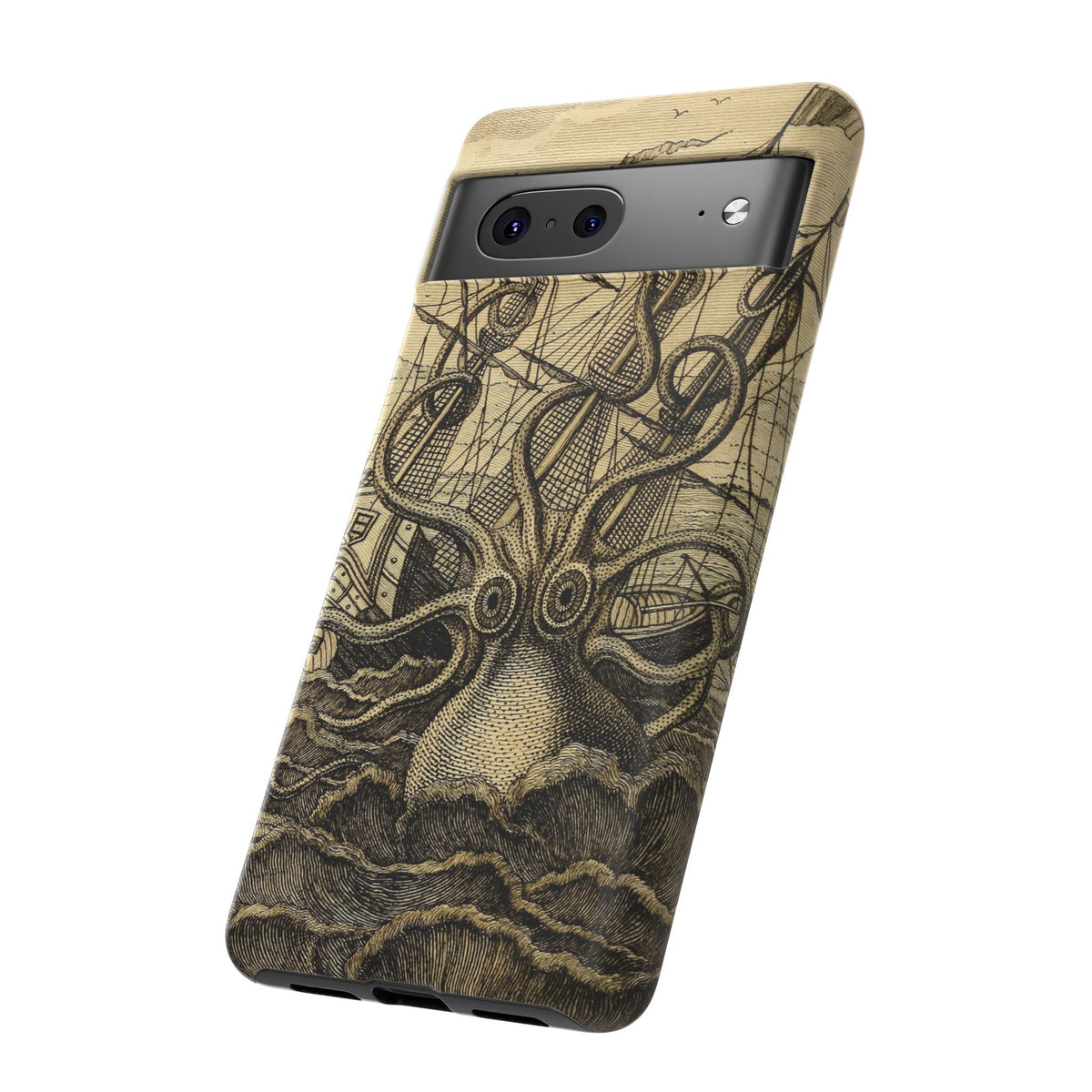 Vintage Kraken Tough Phone Case – Nautical Sea Monster Graphic