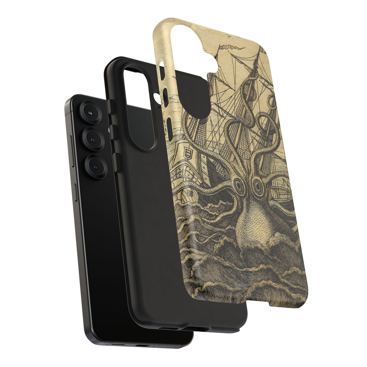 Vintage Kraken Tough Phone Case – Nautical Sea Monster Graphic