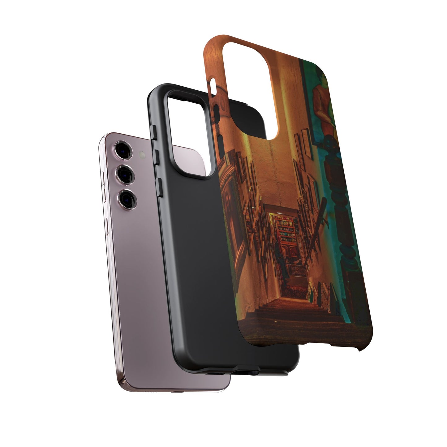 Vintage Gallery Staircase Tough Phone Case--Antique Store Art Phone Cover
