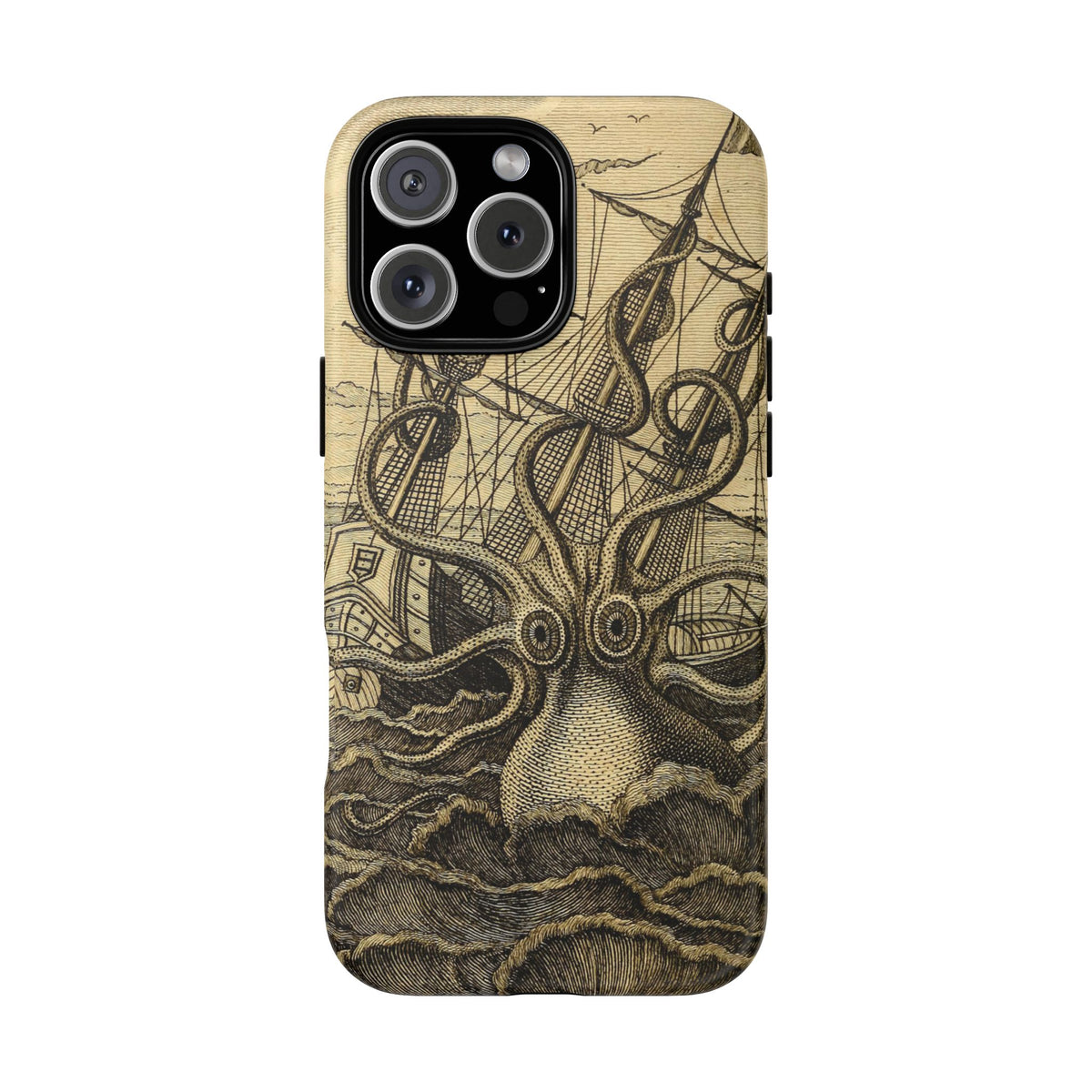 Vintage Kraken Tough Phone Case – Nautical Sea Monster Graphic