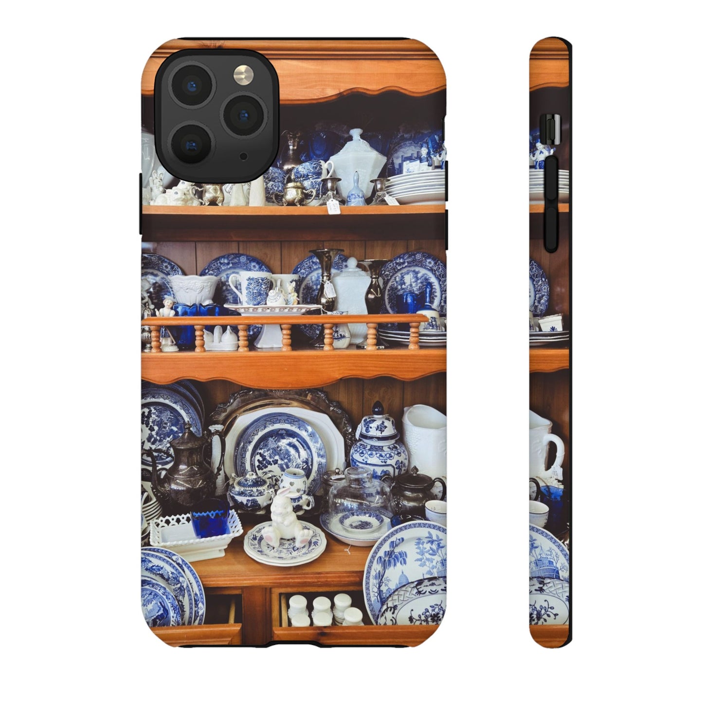 Blue & White Curio Charm Tough Phone Case. Classic China-Inspired Design with Timeless Elegance for Your iPhone, Samsung, or Google Pixel