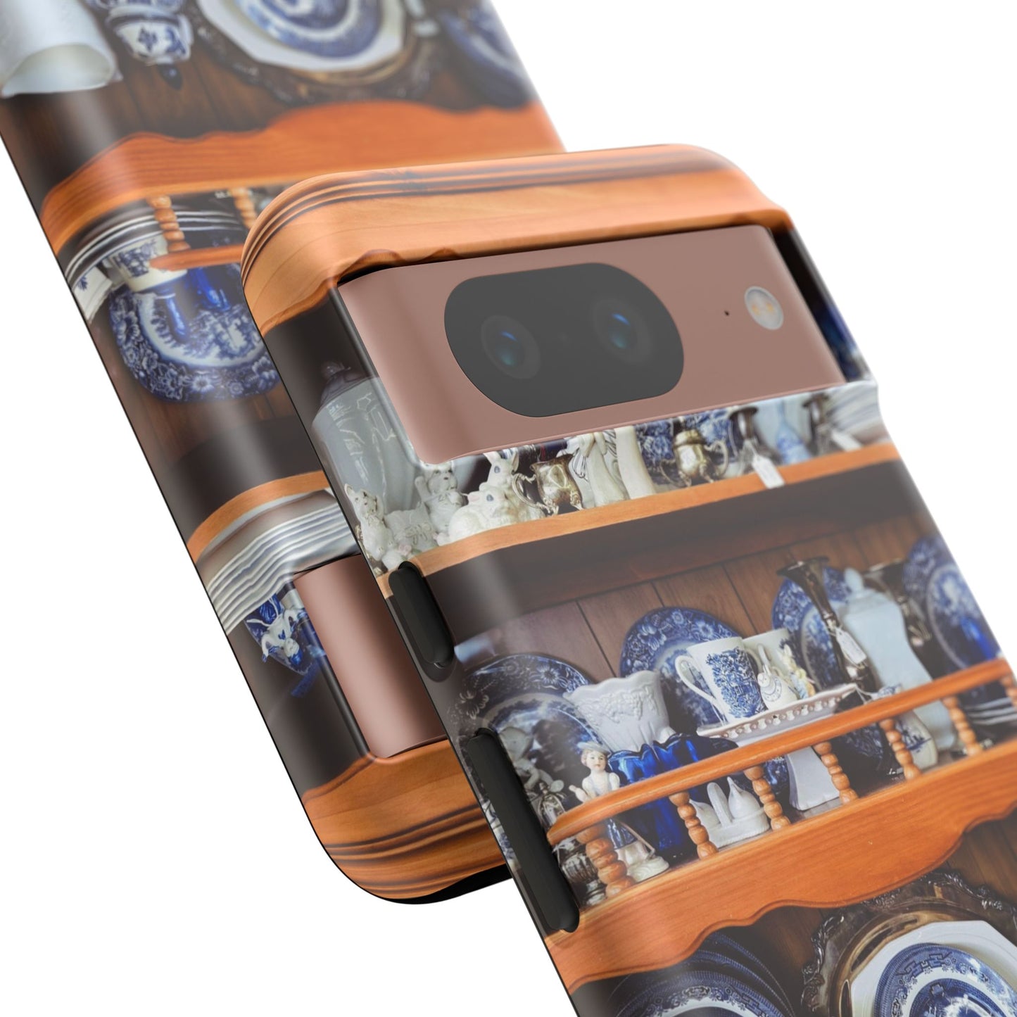 Blue & White Curio Charm Tough Phone Case. Classic China-Inspired Design with Timeless Elegance for Your iPhone, Samsung, or Google Pixel