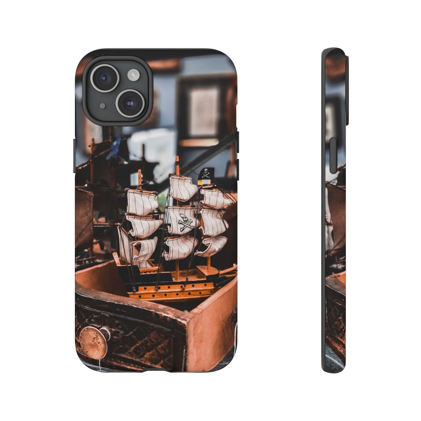 Vintage Ship-Inspired Phone Case, Nautical Design, Tough Phone Cover, Unique Gift for Sea Lovers, Perfect for Summer Adventures