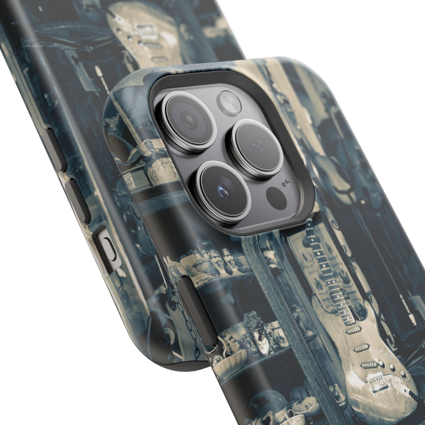 Vintage Electric Guitar Shop Phone Case | Magnetic Impact-Resistant Case