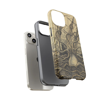 Vintage Kraken Tough Phone Case – Nautical Sea Monster Graphic