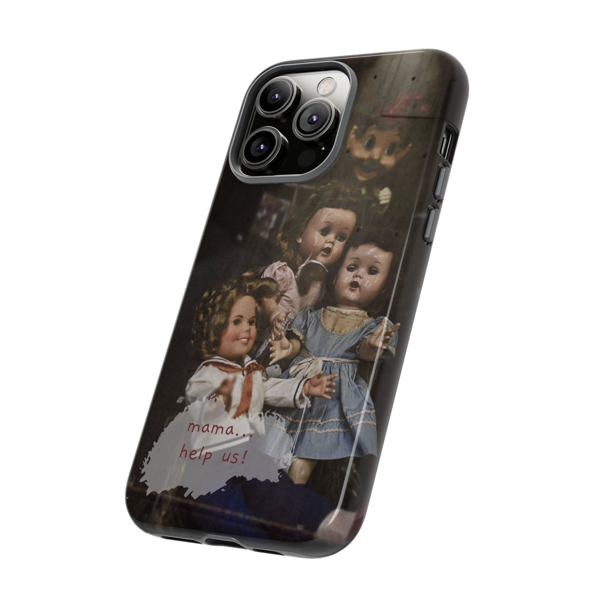 Personalized Creepy Doll Tough Phone Case – Gothic Vintage Graphic