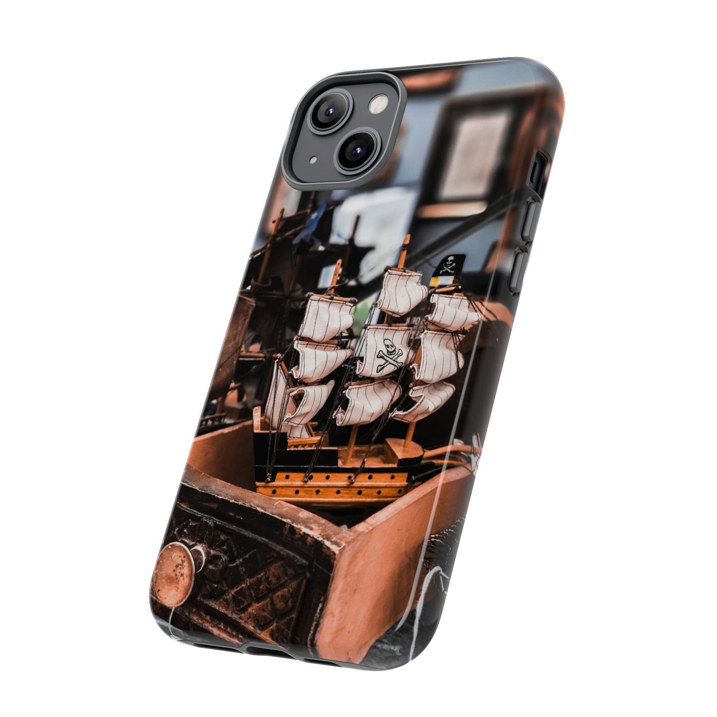 Vintage Ship-Inspired Phone Case, Nautical Design, Tough Phone Cover, Unique Gift for Sea Lovers, Perfect for Summer Adventures