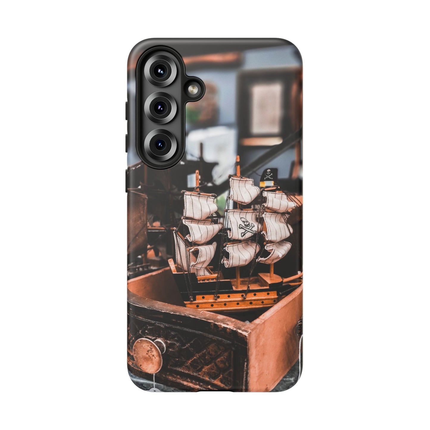 Vintage Ship-Inspired Phone Case, Nautical Design, Tough Phone Cover, Unique Gift for Sea Lovers, Perfect for Summer Adventures