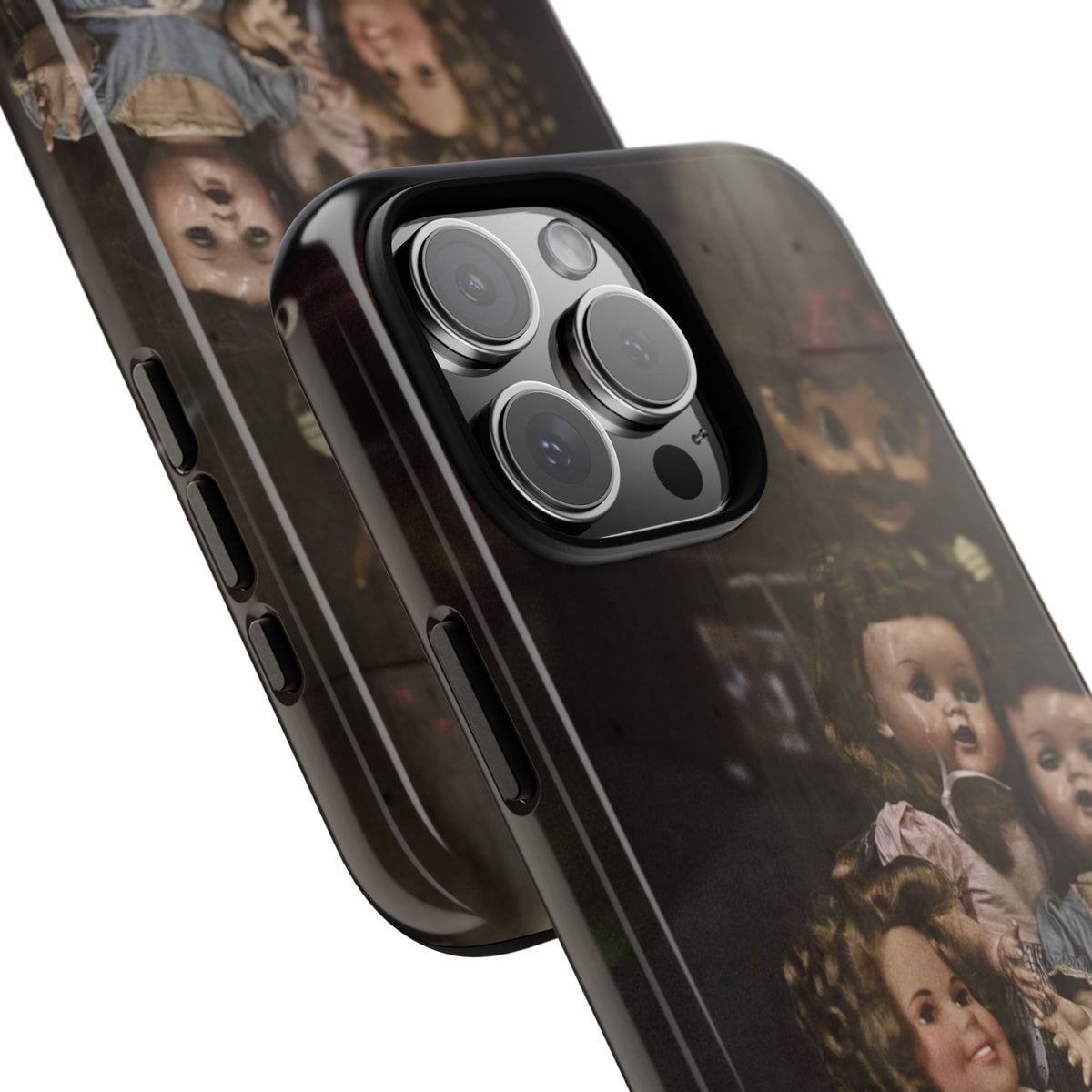Personalized Creepy Doll Tough Phone Case – Gothic Vintage Graphic