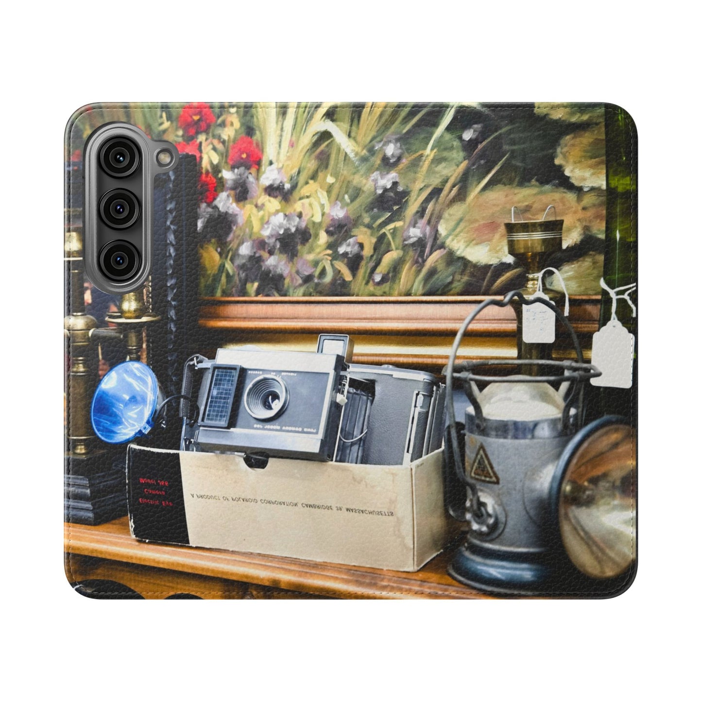 Vintage Camera Flip Case - Retro Style Phone Wallet Cover