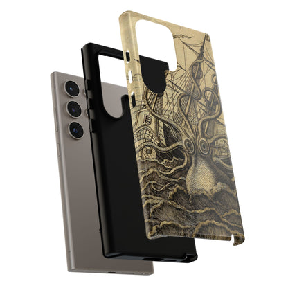 Vintage Kraken Tough Phone Case – Nautical Sea Monster Graphic