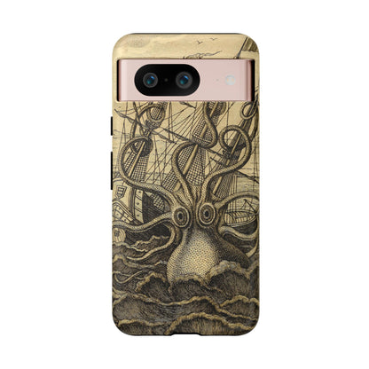 Vintage Kraken Tough Phone Case – Nautical Sea Monster Graphic