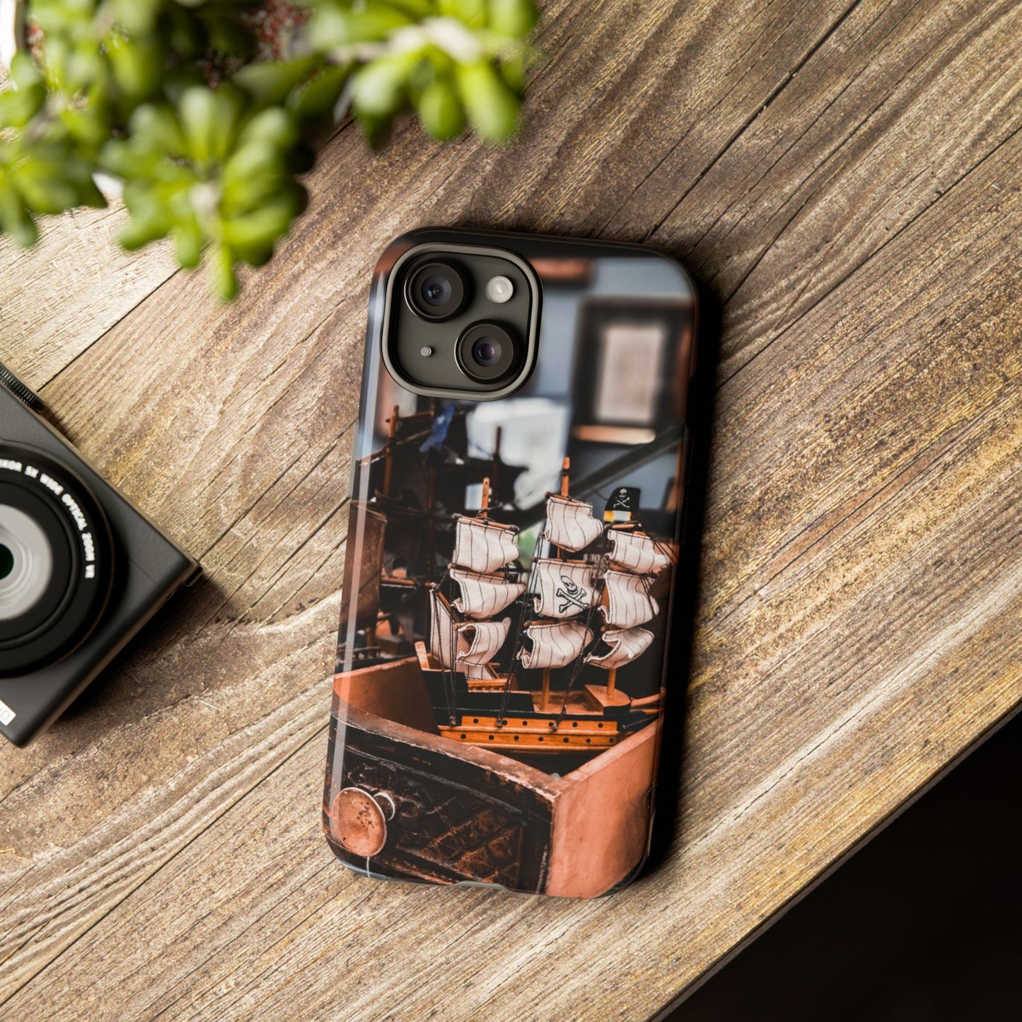 Vintage Ship-Inspired Phone Case, Nautical Design, Tough Phone Cover, Unique Gift for Sea Lovers, Perfect for Summer Adventures